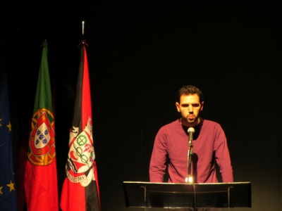 André Antunes, discursando na Assembleia Municipal Barreiro